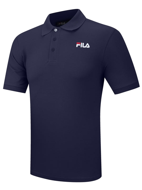 Fila Navy Otis Graphic Polo Shirt