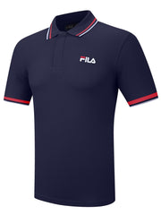 Fila Navy Bowey Graphic Polo Shirt