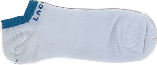 Lacoste White/Blue ESS Trainer Socks