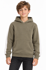 French Connection Kids Green White Hoodie