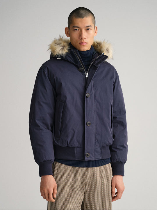 Gant Evening Blue Short Winter Parka