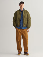 Gant Hunter Green Reversible Bomber Jacket