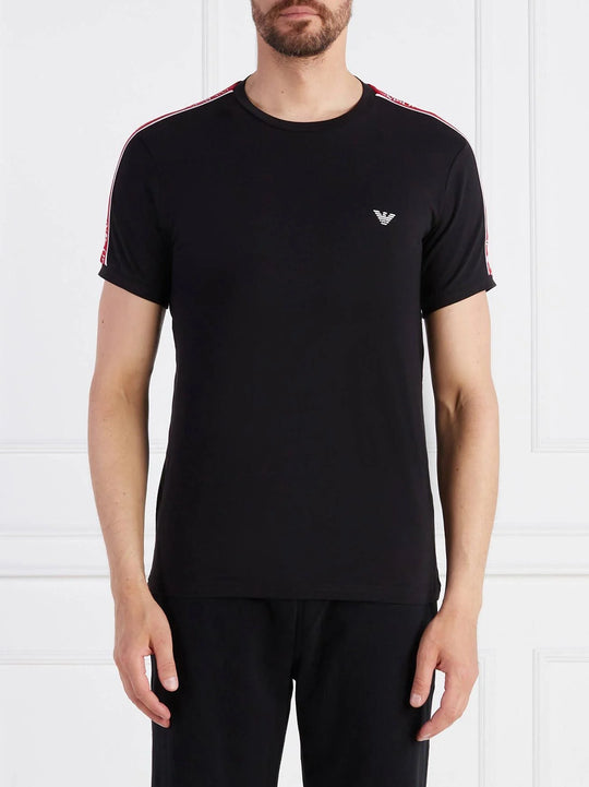 Emporio Armani Mens Black Crew Neck T-Shirt