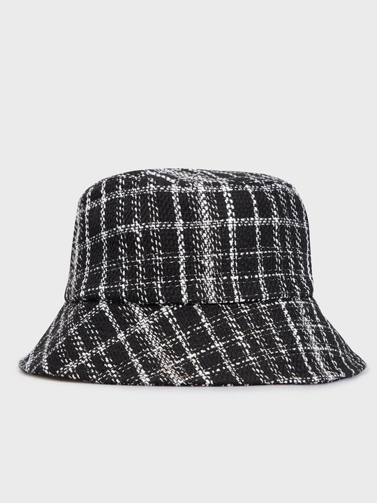 Gant Ebony Black Tweed Bucket Hat