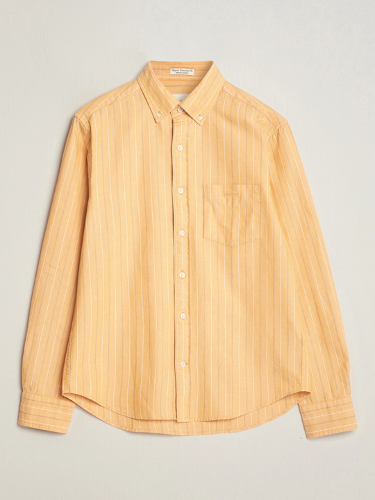 GANT REG ARCHIVE OXFORD STRIPE SHIRT MEDAL YELLOW