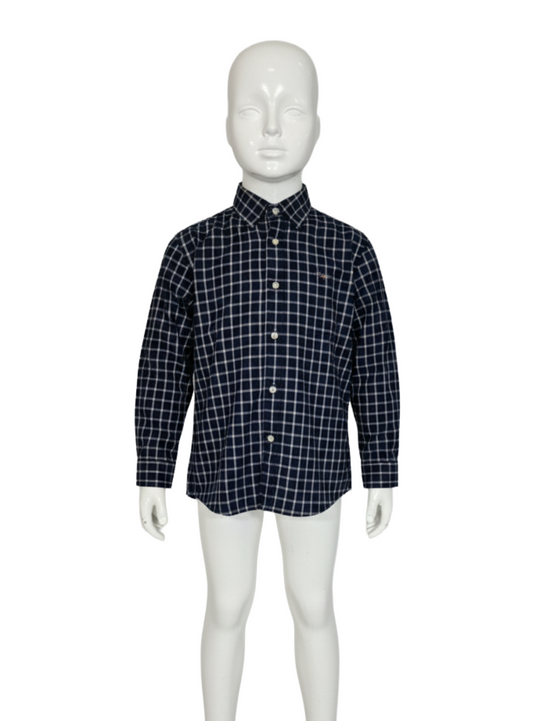 Lacoste Black Check Long Sleeve Shirt