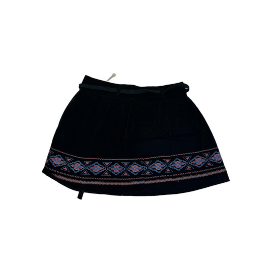 Roxy Brown Skirts with Blue & Pink Stitching