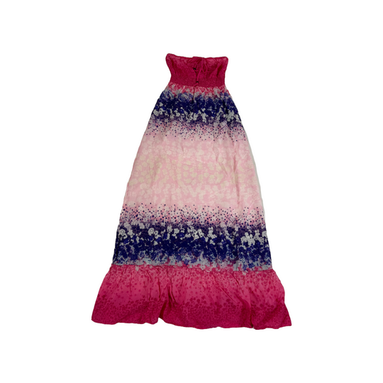 Roxy Womens Long Floral Pink Dress