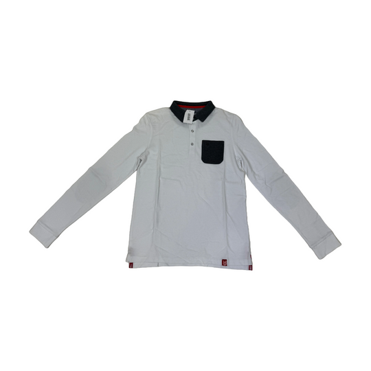 Your Own Mens White & Grey Polo Shirt