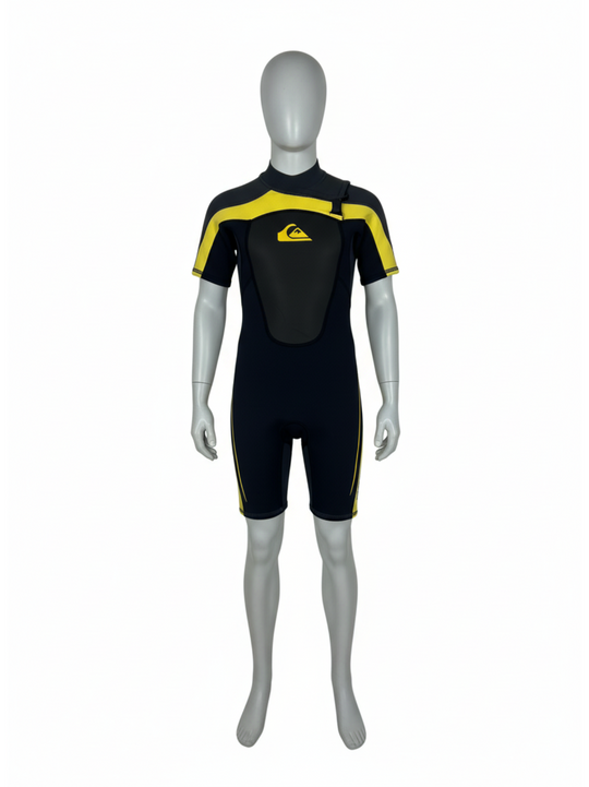 Quiksilver Boys Black & Yellow Wetsuit