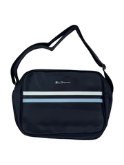 Ben Sherman Navy White Stripe Messenger Bag