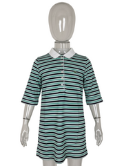 Lacoste White Green Polo Shirt Dress