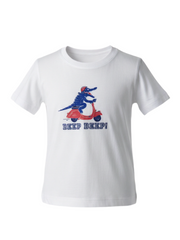 Lacoste White Croc Logo Short Sleeve T-Shirt