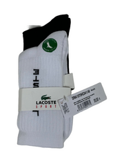 Lacoste White Black Socks