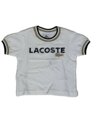 Lacoste White Logo Short Sleeve T-Shirt