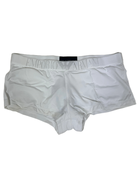 Womens Armani White Microfibre Underwear
