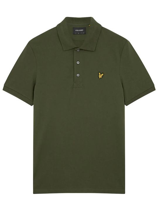 Lyle & Scott Olive Plain Polo Shirt