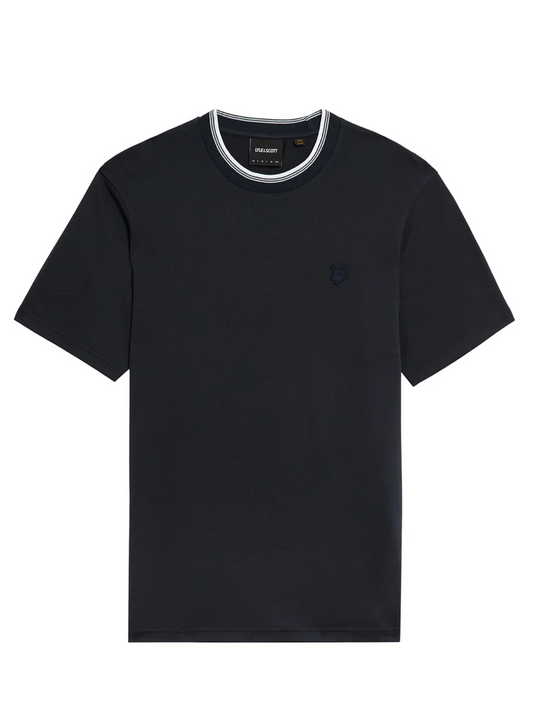 Lyle & Scott Dark Navy Tipped Superfine T-shirt