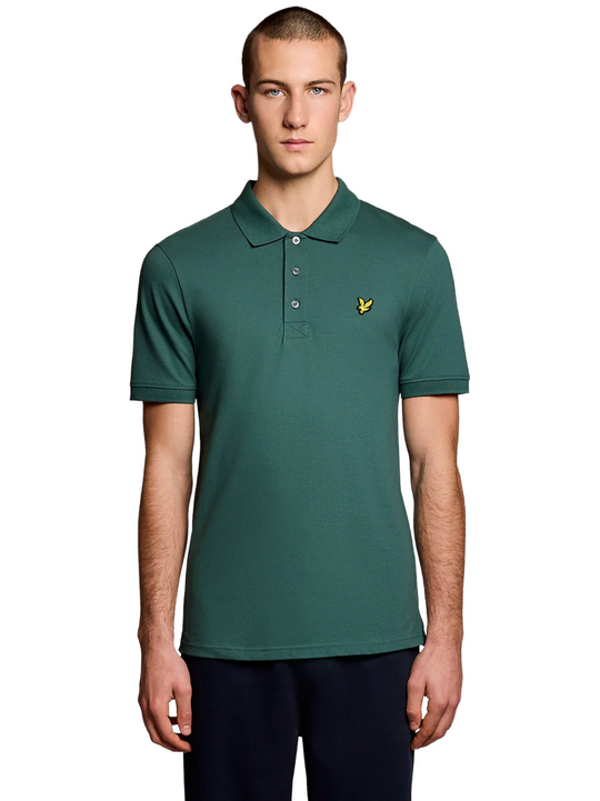 Lyle & Scott Dark Green Plain Polo Shirt