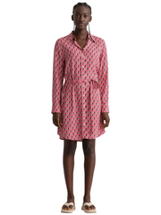 Gant Blush Pink Geometric Shirt Dress