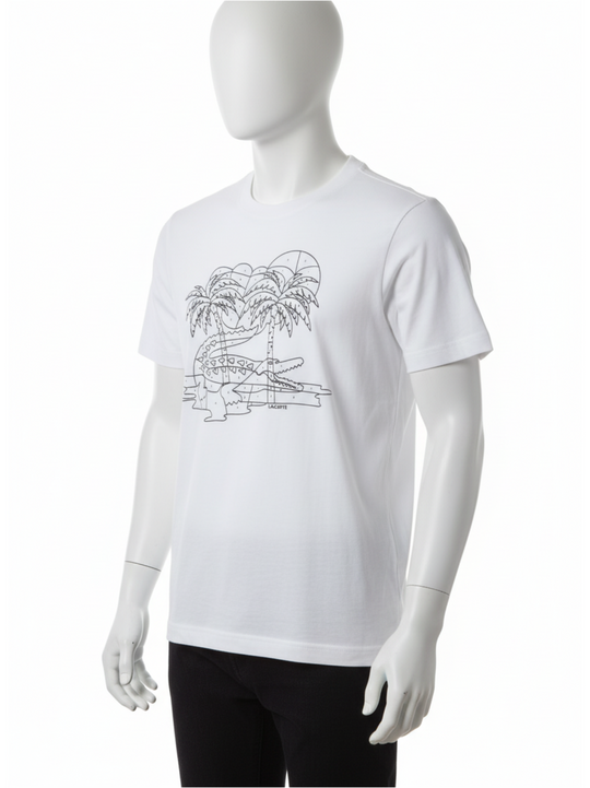 Lacoste White Plain T-Shirt