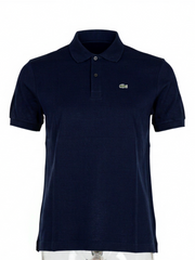 Lacoste Navy Cotton Polo Shirt