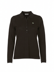 Lacoste Womens Brown Long Sleeved Polo Shirt