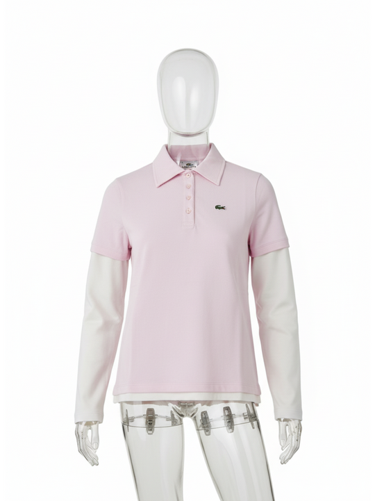 Lacoste Pink Logo Polo Shirt