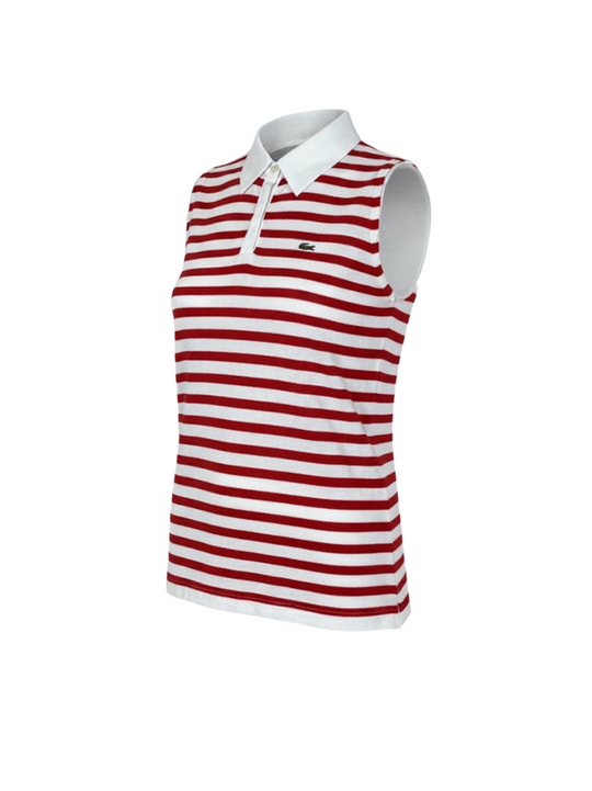Lacoste White Red Polo Shirt