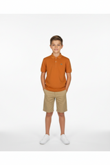 Lacoste Junior Boys Orange Regular Fit Polo Shirt