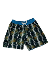 Thomas Royall White Pineapple Swim Trunks