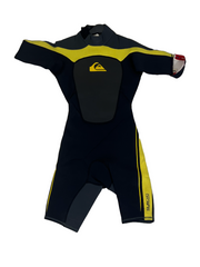 Quiksilver Mens Black & Yellow Wetsuit