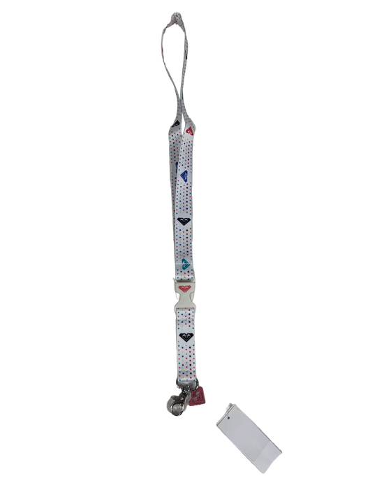 Roxy Accessory White Coloured Dot Lanyards