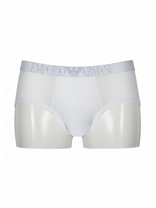 Womens Armani White Microfibre Underwear