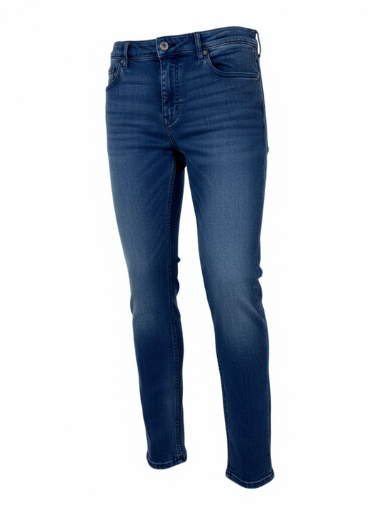 Hugo Boss Mens Blue Tapered Fit Jeans