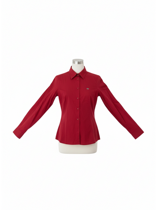 Lacoste Red Regular Fit Button Shirt