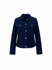 Lacoste Navy Zip Croco Logo Jacket