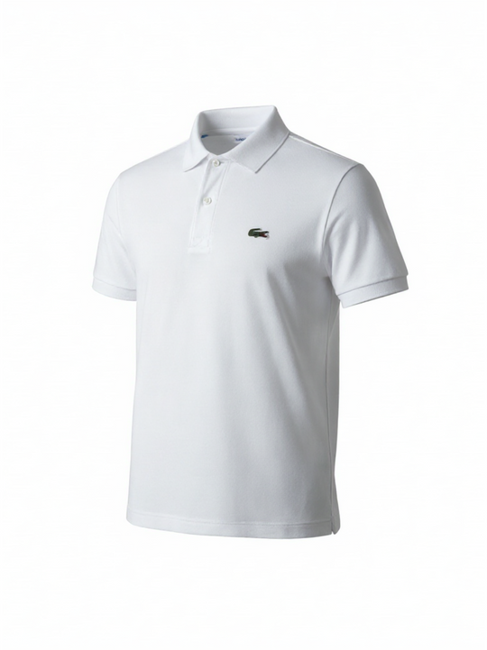 Lacoste White Logo Boys Polo Shirt
