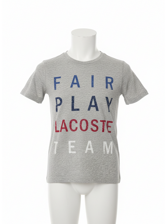 Lacoste Grey Logo Regular Fit T-Shirt