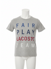 Lacoste Grey Logo Regular Fit T-Shirt
