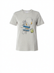 Lacoste Grey Croc Logo T-Shirt