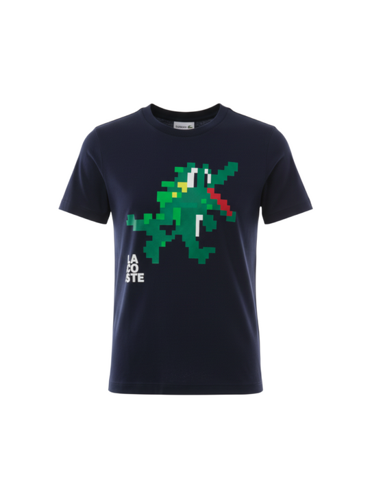 Lacoste Navy Short Sleeve Croc T-Shirt
