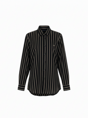 Lacoste Gold Black Long Sleeve Shirt