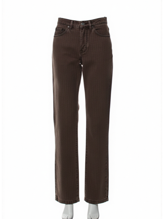 Lacoste Brown Five Pocket Jean