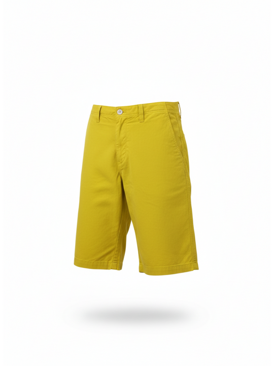 Lacoste Yellow Brushed Bermuda Shorts