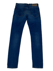 Diesel Mens Washed Blue Jeans