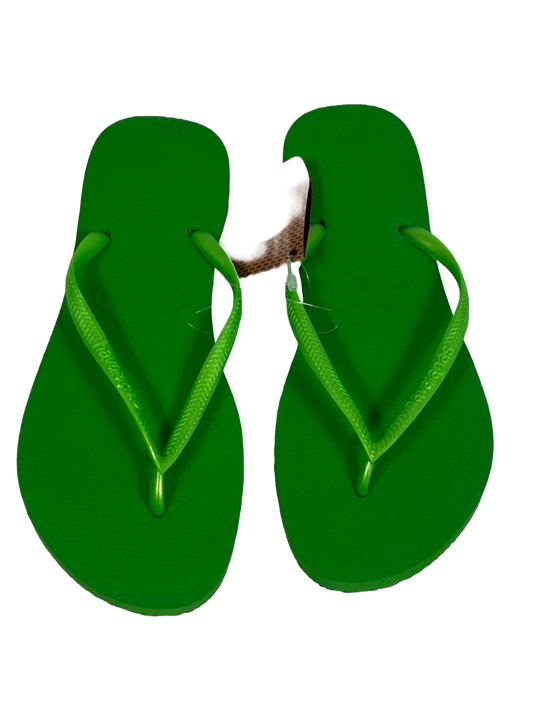 Havaiana Slim Neon Green Flip Flops