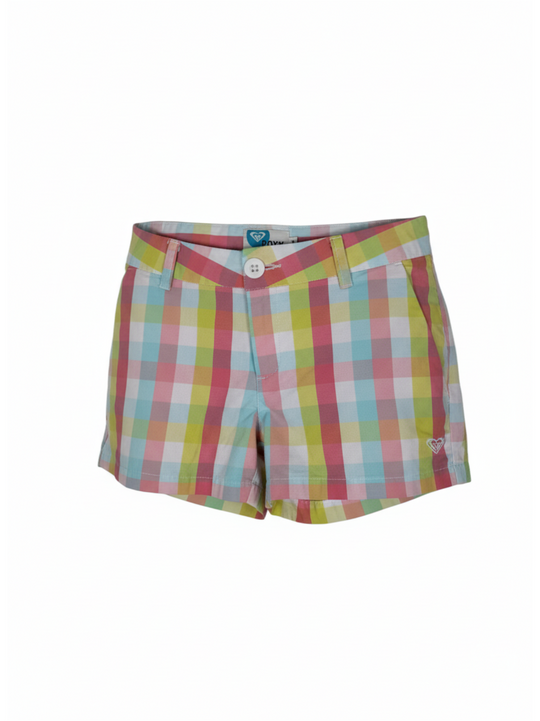 Roxy Multi Coloured Chequered Shorts