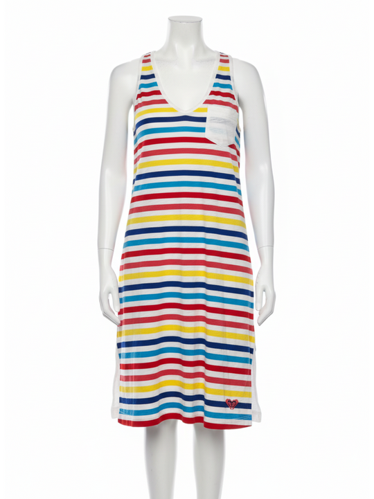 Roxy White Summer Striped Dresses