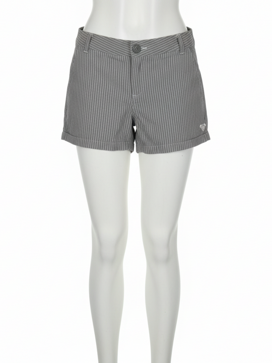 Roxy Grey Striped Chino Shorts